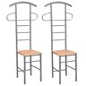 Elior Zestaw dwóch metalowych krzeseł z wieszakiem - Harvey