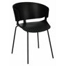 Elior Minimalistyczne krzesło czarne - Nalmi