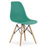 Elior Komplet 4 zielonych skandynawskich krzeseł - Naxin 4S