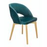 Elior Zielone tapicerowane krzesło - Sidal