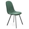 Elior Zielone welurowe krzesło pikowane - Xaros