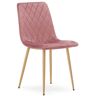 Elior Różowe tapicerowane krzesło do jadalni - Saba 3X