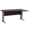 Elior Prawostronne narożne biurko z metalowymi nogami wenge - Gispik 3X