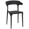 Elior Czarne minimalistyczne krzesło kuchenne - Eldorado 3X