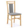 Elior Krzesło drewniane tapicerowane Thomas - dąb miodowy