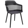 Elior Czarne krzesło nowoczesne na taras - Sazo 4X