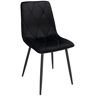 Elior Czarne tapicerowane krzesło do pokoju - Ormo