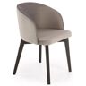 Elior Szare nowoczesne krzesło tapicerowane - Puvo 5X