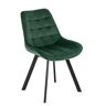 Elior Zielone eleganckie welurowe krzesło - Ivos