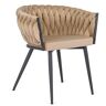 Elior Beżowe nowoczesne krzesło fotelowe - Hado