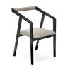 Elior Nowoczesne czarno-szare krzesło tapicerowane - Rutox