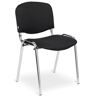 Elior Czarne chromowane krzesło konferencyjne - Hoster 4X