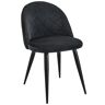 Elior Czarne nowoczesne krzesło z pikowanym oparciem - Eferos 3X