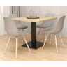 Elior Kwadratowy stół + 4 krzesła do kuchni - Oryx