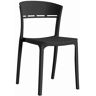 Elior Czarne krzesło balkonowe, ogrodowe - Wivo