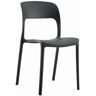 Elior Czarne minimalistyczne krzesło balkonowe - Vagi