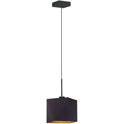 Lumes Geometryczna lampa wisząca na czarnym stelażu - A4-T75 Lumes Geometryczna lampa wisząca na czarnym stelażu - A4-T75
