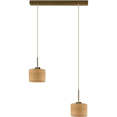 Lumes Lampa wisząca podwójna na złotym stelażu - W6-A41 Lumes Lampa wisząca podwójna na złotym stelażu - W6-A41