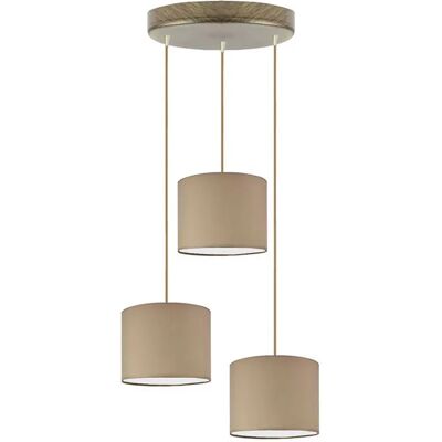Lumes Lampa wisząca z regulacją wysokości na złotym stelażu - R6-M32 Lumes Lampa wisząca z regulacją wysokości na złotym stelażu - R6-M32