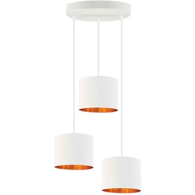 Lumes Lampa wisząca glamour na białym stelażu G8-R45 Lumes Lampa wisząca glamour na białym stelażu G8-R45