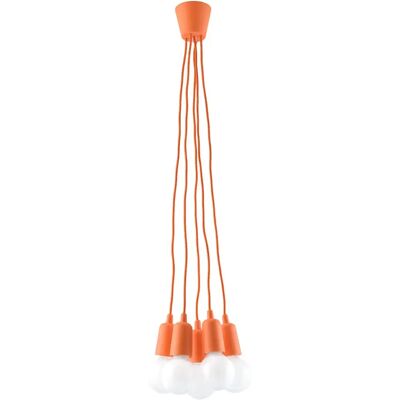 Lumes Pomarańczowa industrialna lampa wisząca - 3X EX543 C0-T34 Lumes Pomarańczowa industrialna lampa wisząca - 3X EX543 C0-T34