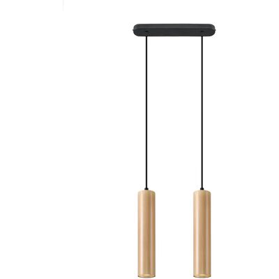 Lumes Drewniana podwójna lampa wisząca - EX548 D2-S32 Lumes Drewniana podwójna lampa wisząca - EX548 D2-S32