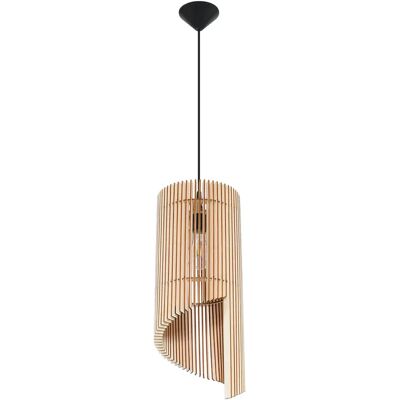 Lumes Drewniana nowoczesna lampa wisząca - 2X EX551 T4-P11 Lumes Drewniana nowoczesna lampa wisząca - 2X EX551 T4-P11