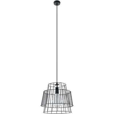 Lumes Czarna druciana lampa wisząca loftowa - EX582 F8-N08 Lumes Czarna druciana lampa wisząca loftowa - EX582 F8-N08