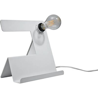 Lumes Biała industrialna lampka stołowa - EX562 S7-W87 Lumes Biała industrialna lampka stołowa - EX562 S7-W87