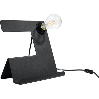 Lumes Czarna futurystyczna lampka biurkowa - EX562 W4-E43 Lumes Czarna futurystyczna lampka biurkowa - EX562 W4-E43