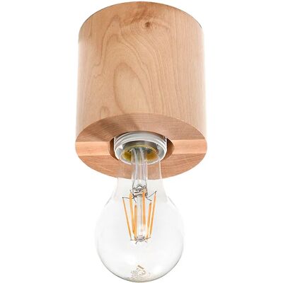 Lumes Drewniany okrągły plafon w stylu loftowym - EX576 F1-Z54 Lumes Drewniany okrągły plafon w stylu loftowym - EX576 F1-Z54