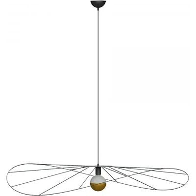 Lumes Czarna industrialna lampa wisząca 70 cm L5-E92 Lumes Czarna industrialna lampa wisząca 70 cm L5-E92