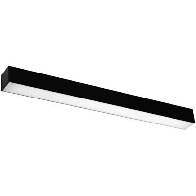 Lumes Czarny nowoczesny kinkiet LED liniowy 4000 K - 5X EX632 N8-R91 Lumes Czarny nowoczesny kinkiet LED liniowy 4000 K - 5X EX632 N8-R91