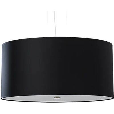 Lumes Czarny okrągły żyrandol z abażurem 50 cm - 3X EX689 S6-A73 Lumes Czarny okrągły żyrandol z abażurem 50 cm - 3X EX689 S6-A73