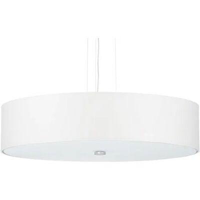 Lumes Biały minimalistyczny okrągły żyrandol - EX699 W0-T84 Lumes Biały minimalistyczny okrągły żyrandol - EX699 W0-T84