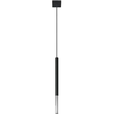 Lumes Czarna chromowana pojedyncza lampa wisząca tuba - 3X EX719 B7-S14 Lumes Czarna chromowana pojedyncza lampa wisząca tuba - 3X EX719 B7-S14
