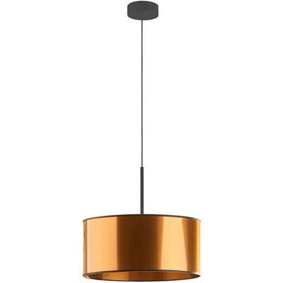 Lumes Miedziany żyrandol z okrągłym abażurem 30 cm - 3X EX871 A5-S33 Lumes Miedziany żyrandol z okrągłym abażurem 30 cm - 3X EX871 A5-S33