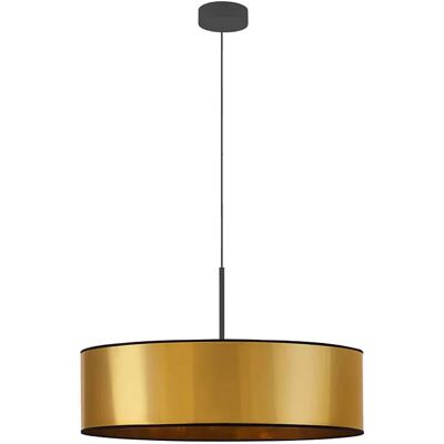 Lumes Złoty żyrandol z abażurem walec 60 cm - EX874 R2-K09 Lumes Złoty żyrandol z abażurem walec 60 cm - EX874 R2-K09