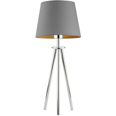 Lumes Lampka nocna trójnóg na chromowanym stelażu - P9-F93 Lumes Lampka nocna trójnóg na chromowanym stelażu - P9-F93