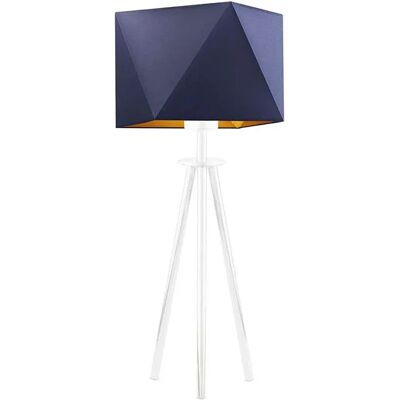 Lumes Nowoczesna lampka nocna na białym stelażu - A7-F02 Lumes Nowoczesna lampka nocna na białym stelażu - A7-F02