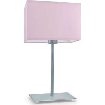 Lumes Geometryczna lampka nocna na srebrnym stelażu - T9-D65 Lumes Geometryczna lampka nocna na srebrnym stelażu - T9-D65