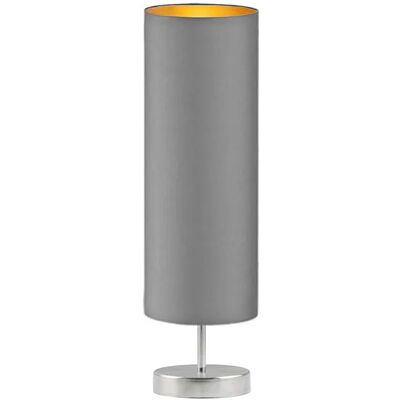 Lumes Mała lampka z abażurem na stalowym stelażu - P1-G22 Lumes Mała lampka z abażurem na stalowym stelażu - P1-G22
