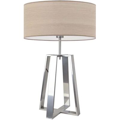 Lumes Industrialna lampka nocna na srebrnym stelażu - E4-K41 Lumes Industrialna lampka nocna na srebrnym stelażu - E4-K41