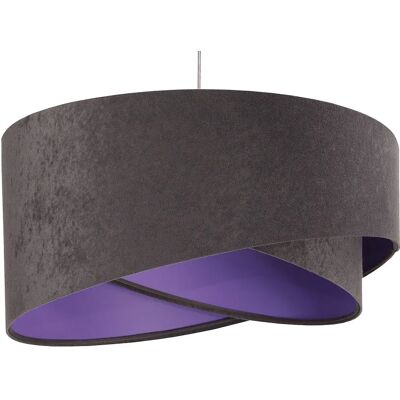 Lumes Grafitowo-fioletowa skandynawska lampa wisząca - 23X EX991 R4-S44 Lumes Grafitowo-fioletowa skandynawska lampa wisząca - 23X EX991 R4-S44