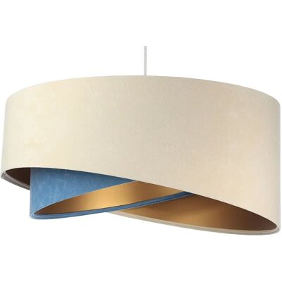 Lumes Beżowo-złota lampa wisząca nad stół R5-T33 Lumes Beżowo-złota lampa wisząca nad stół R5-T33