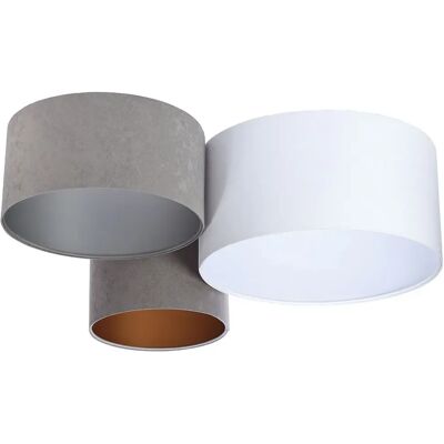 Lumes Minimalistyczny okrągły plafon welurowy A9-F65 Lumes Minimalistyczny okrągły plafon welurowy A9-F65