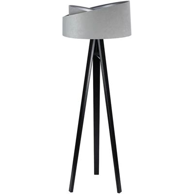 Lumes Szaro-czarna lampa stojąca trójnóg - 15X S024 L4-L22 Lumes Szaro-czarna lampa stojąca trójnóg - 15X S024 L4-L22