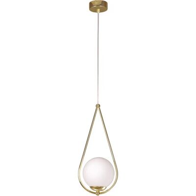 Lumes Lampa mosiężna wisząca w stylu glamour F4-E58 Lumes Lampa mosiężna wisząca w stylu glamour F4-E58