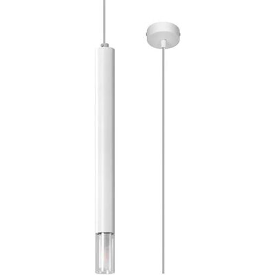 Lumes Biała punktowa lampa wisząca tuba - 6X S159 F4-C99 Lumes Biała punktowa lampa wisząca tuba - 6X S159 F4-C99