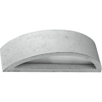 Lumes Półokrągły betonowy kinkiet loft - S176 G5-S76 Lumes Półokrągły betonowy kinkiet loft - S176 G5-S76